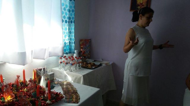 Recibiendo al ángel de la Navidad 17 de dic 2016